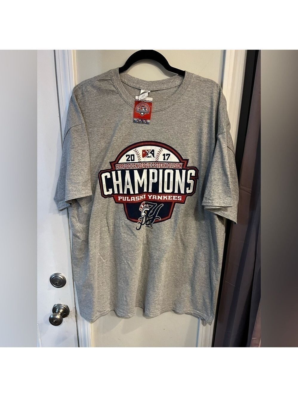 Pulaski Yankees 2017 Eastern Division Champions T-Shirt